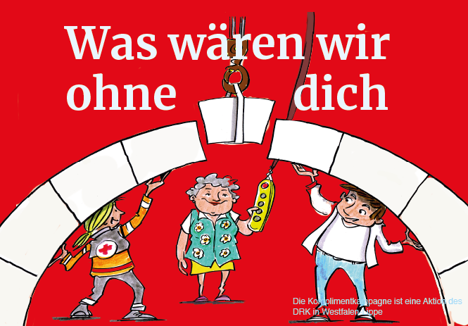 Ein Motiv „DRK-Kompliment-Kampagne“