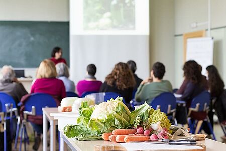 Teilnehmende beim Kurs für gesunde Ernährung