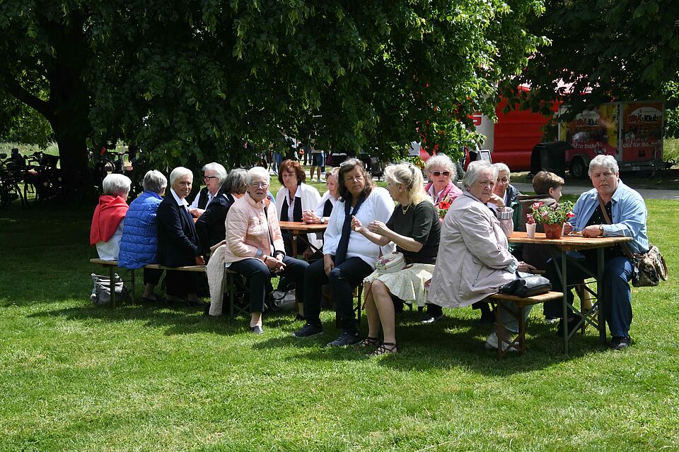 Erstes Quartiersfest im Bocholter Klostergarten an der Burgunderstraße.